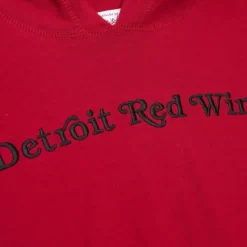 Men Mitchell & Ness Hoodies & Sweatshirts-Legendary Slub Long Sleeve Hoodie Detroit Red Wings