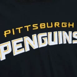 Men Mitchell & Ness Hoodies & Sweatshirts-Legendary Slub Long Sleeve Hoodie Pittsburgh Penguins