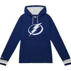 Men Mitchell & Ness Hoodies & Sweatshirts-Legendary Slub Long Sleeve Hoodie Tampa Bay Lightning