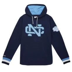 Men Mitchell & Ness T-Shirts & Tops-Legendary Slub Long Sleeve Hoodie University Of North Carolina