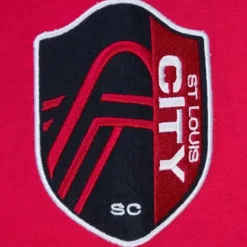 Men Mitchell & Ness T-Shirts & Tops-Legendary Slub Long Sleeve Hoodie St. Louis City Sc