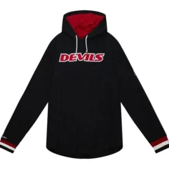 Men Mitchell & Ness Hoodies & Sweatshirts-Legendary Slub Long Sleeve Hoodie New Jersey Devils