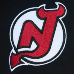 Men Mitchell & Ness Hoodies & Sweatshirts-Legendary Slub Long Sleeve Hoodie New Jersey Devils