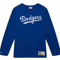 Men Mitchell & Ness T-Shirts & Tops-Legendary Slub Longsleeve Los Angeles Dodgers
