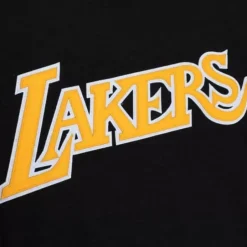 Men Mitchell & Ness T-Shirts & Tops-Legendary Slub Longsleeve Los Angeles Lakers