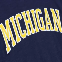 Men Mitchell & Ness T-Shirts & Tops-Legendary Slub Longsleeve University Of Michigan