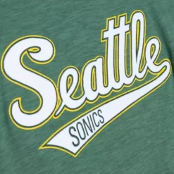Men Mitchell & Ness T-Shirts & Tops-Legendary Slub Longsleeve Seattle Supersonics