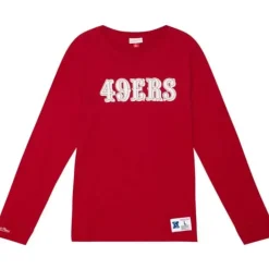 Men Mitchell & Ness T-Shirts & Tops-Legendary Slub Longsleeve San Francisco 49Ers
