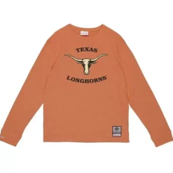 Men Mitchell & Ness T-Shirts & Tops-Legendary Slub Longsleeve University Of Texas At Austin