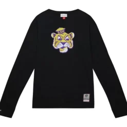 Men Mitchell & Ness T-Shirts & Tops-Legendary Slub Longsleeve Louisiana State University
