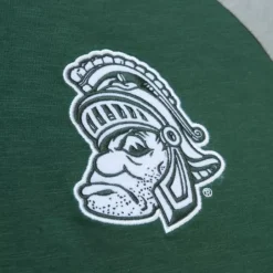 Men Mitchell & Ness T-Shirts & Tops-Legendary Slub Ls Tee Michigan State University