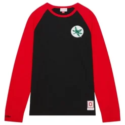 Men Mitchell & Ness T-Shirts & Tops-Legendary Slub Ls Tee Ohio State