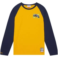 Men Mitchell & Ness T-Shirts & Tops-Legendary Slub Ls Tee University Of Michigan