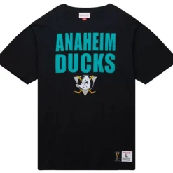 Men Mitchell & Ness T-Shirts & Tops-Legendary Slub Ss Tee Anaheim Ducks