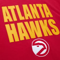 Men Mitchell & Ness T-Shirts & Tops-Legendary Slub S/S Tee Atlanta Hawks