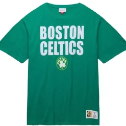 Men Mitchell & Ness T-Shirts & Tops-Legendary Slub S/S Tee Boston Celtics
