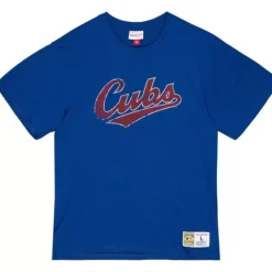 Men Mitchell & Ness T-Shirts & Tops-Legendary Slub S/S Tee Chicago Cubs