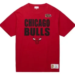 Men Mitchell & Ness T-Shirts & Tops-Legendary Slub S/S Tee Chicago Bulls