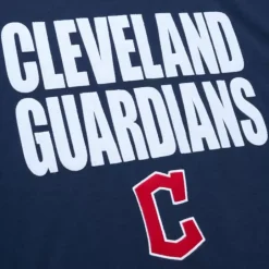 Men Mitchell & Ness T-Shirts & Tops-Legendary Slub Ss Tee Cleveland Guardians