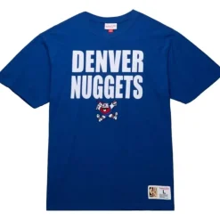 Men Mitchell & Ness T-Shirts & Tops-Legendary Slub S/S Tee Denver Nuggets