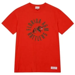 Men Mitchell & Ness T-Shirts & Tops-Legendary Slub S/S Tee Florida A&M University
