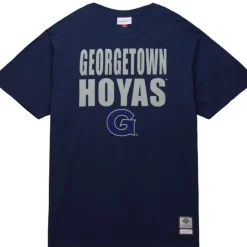 Men Mitchell & Ness T-Shirts & Tops-Legendary Slub S/S Tee Georgetown University