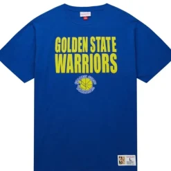 Men Mitchell & Ness T-Shirts & Tops-Legendary Slub S/S Tee Golden State Warriors