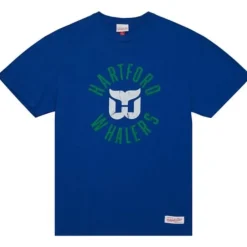 Men Mitchell & Ness T-Shirts & Tops-Legendary Slub S/S Tee Hartford Whalers