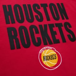 Men Mitchell & Ness T-Shirts & Tops-Legendary Slub S/S Tee Houston Rockets