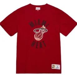 Men Mitchell & Ness T-Shirts & Tops-Legendary Slub S/S Tee Miami Heat