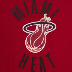 Men Mitchell & Ness T-Shirts & Tops-Legendary Slub S/S Tee Miami Heat