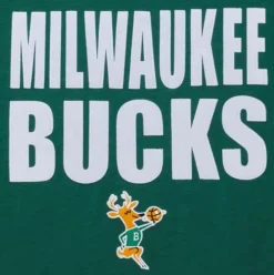 Men Mitchell & Ness T-Shirts & Tops-Legendary Slub S/S Tee Milwaukee Bucks