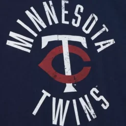 Men Mitchell & Ness T-Shirts & Tops-Legendary Slub S/S Tee Minnesota Twins