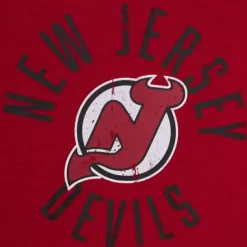 Men Mitchell & Ness T-Shirts & Tops-Legendary Slub S/S Tee New Jersey Devils