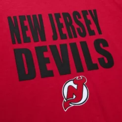 Men Mitchell & Ness T-Shirts & Tops-Legendary Slub S/S Tee New Jersey Devils