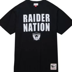 Men Mitchell & Ness T-Shirts & Tops-Legendary Slub S/S Tee Oakland Raiders