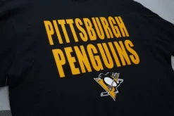 Men Mitchell & Ness T-Shirts & Tops-Legendary Slub S/S Tee Pittsburgh Penguins