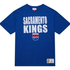 Men Mitchell & Ness T-Shirts & Tops-Legendary Slub S/S Tee Sacramento Kings