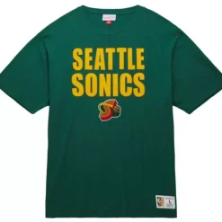 Men Mitchell & Ness T-Shirts & Tops-Legendary Slub S/S Tee Seattle Supersonics
