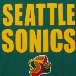 Men Mitchell & Ness T-Shirts & Tops-Legendary Slub S/S Tee Seattle Supersonics