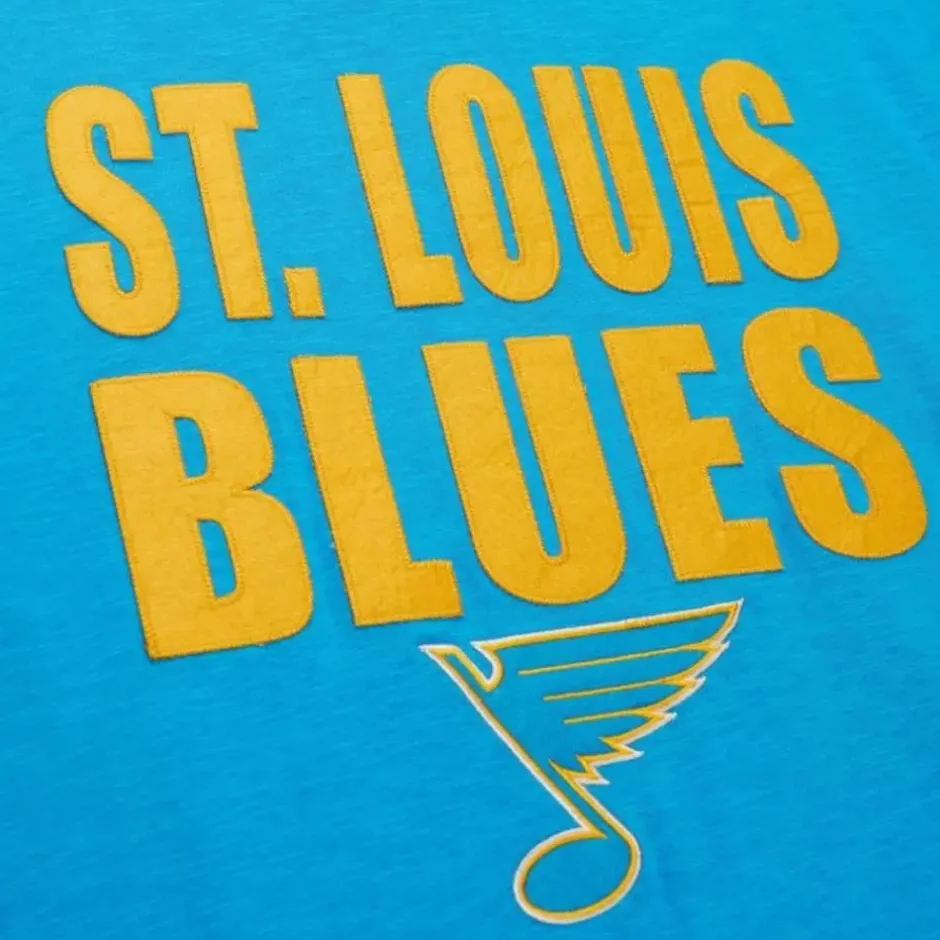 Men Mitchell & Ness T-Shirts & Tops-Legendary Slub Ss Tee St. Louis Blues