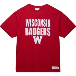 Men Mitchell & Ness T-Shirts & Tops-Legendary Slub S/S Tee University Of Wisconsin - Madison