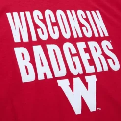 Men Mitchell & Ness T-Shirts & Tops-Legendary Slub S/S Tee University Of Wisconsin - Madison