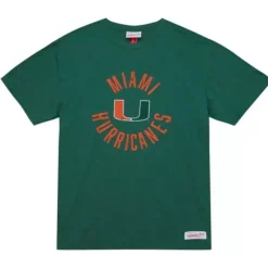 Men Mitchell & Ness T-Shirts & Tops-Legendary Slub S/S Tee University Of Miami