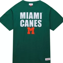 Men Mitchell & Ness T-Shirts & Tops-Legendary Slub S/S Tee University Of Miami