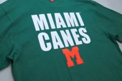 Men Mitchell & Ness T-Shirts & Tops-Legendary Slub S/S Tee University Of Miami