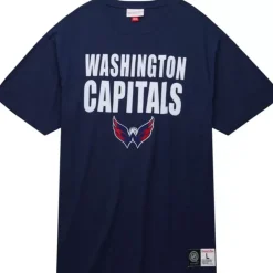 Men Mitchell & Ness T-Shirts & Tops-Legendary Slub S/S Tee Washington Capitals