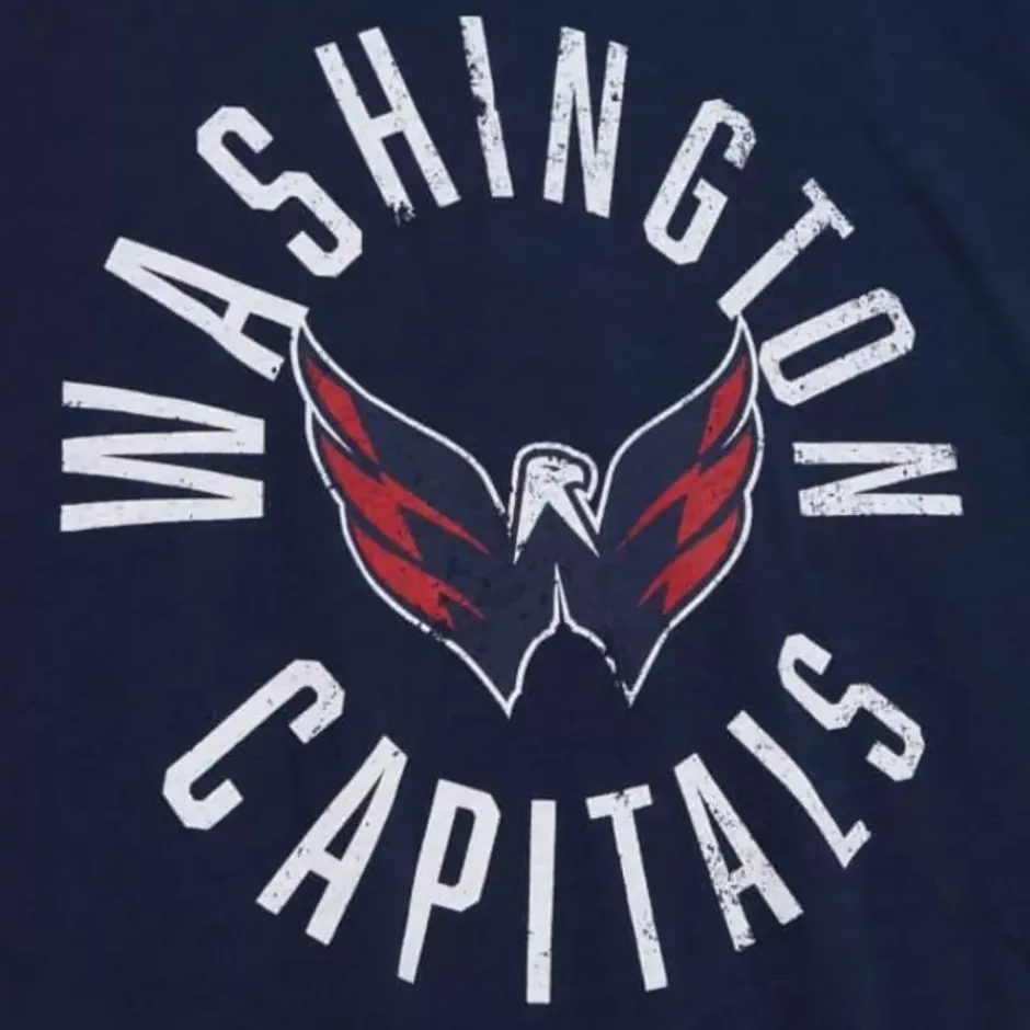 Men Mitchell & Ness T-Shirts & Tops-Legendary Slub S/S Tee Washington Capitals