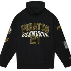 Men Mitchell & Ness Hoodies & Sweatshirts-Legends Fleece Hoodie Pittsburgh Pirates Roberto Clemente