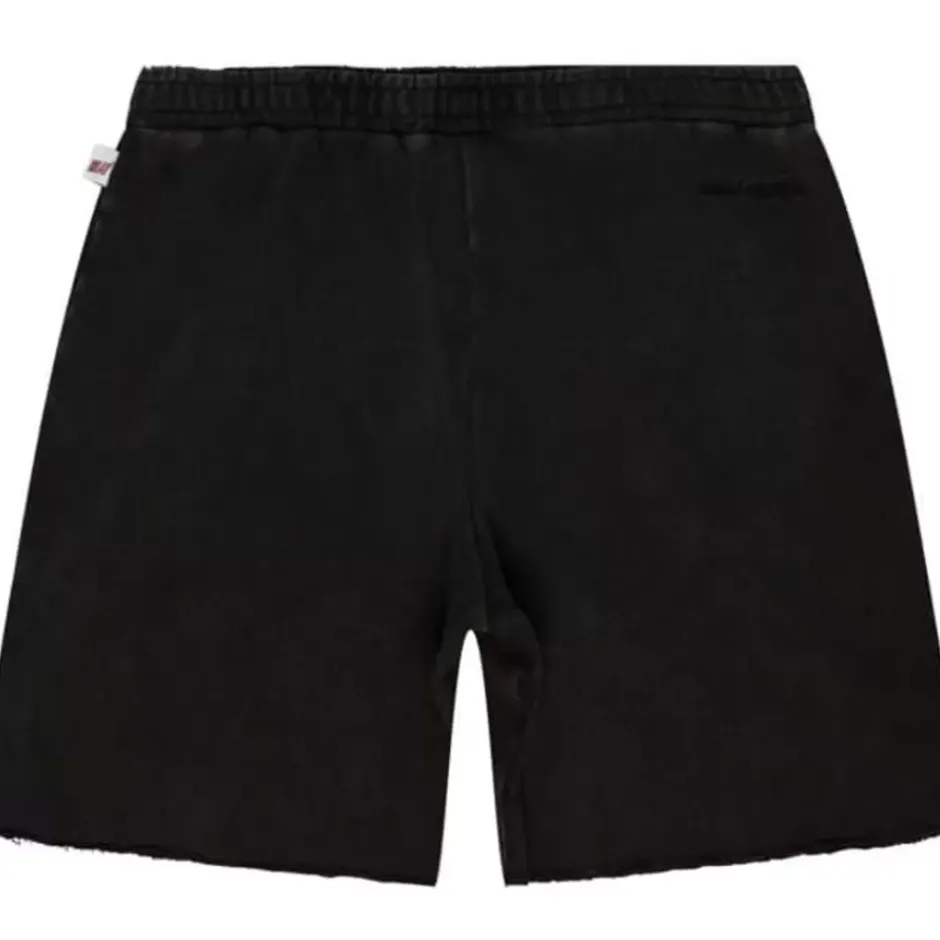 Men Mitchell & Ness Shorts-Lightweight Fleece Shorts Miami Heat
